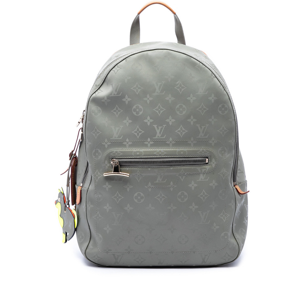 Pre-Loved Louis Vuitton Monogram Titanium Backpack PM